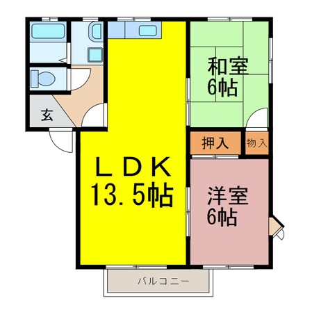 コーポHIROの物件間取画像